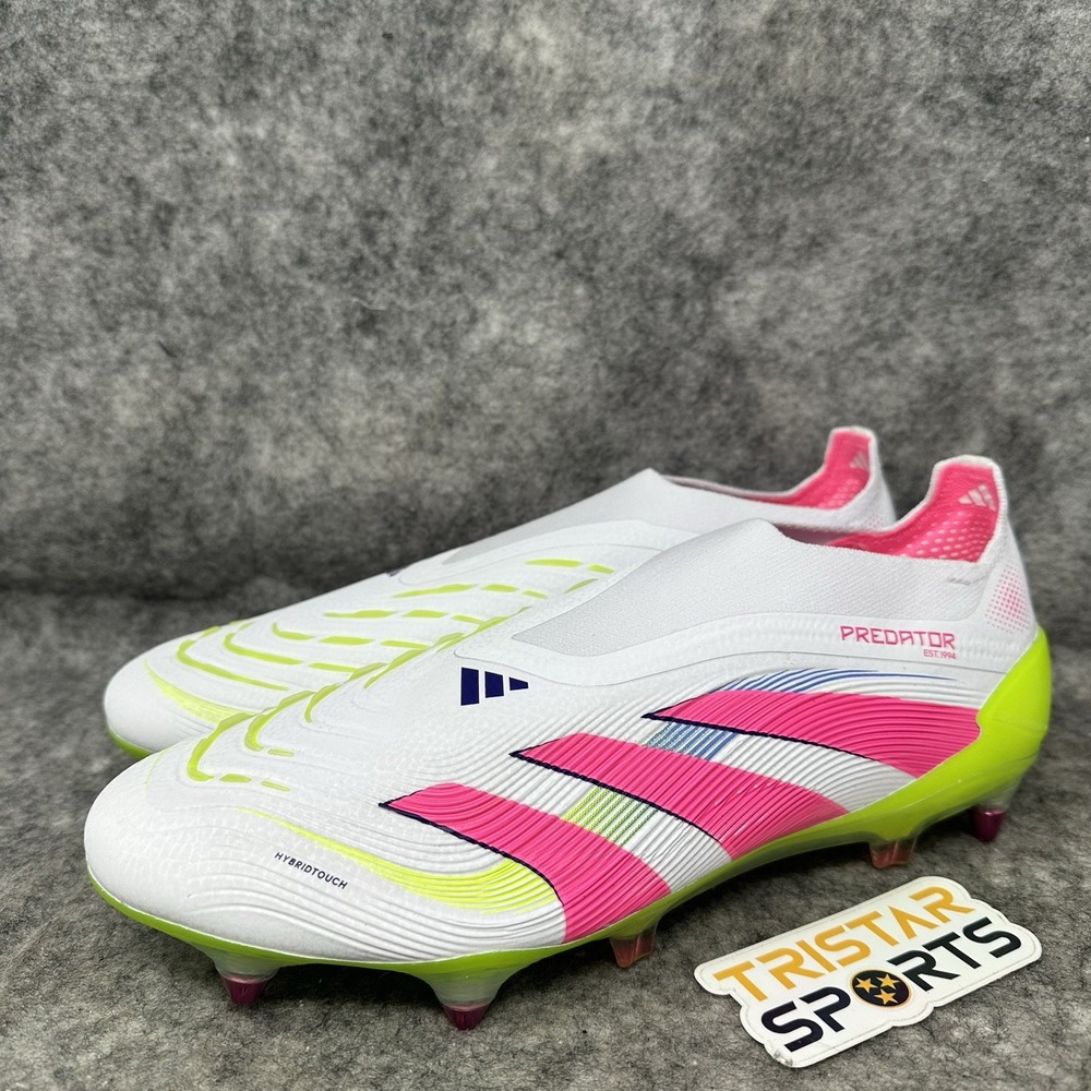 Adidas Predator Elite LL SG Soccer Cleats Mens 11.5 White Pink Celestial Victory